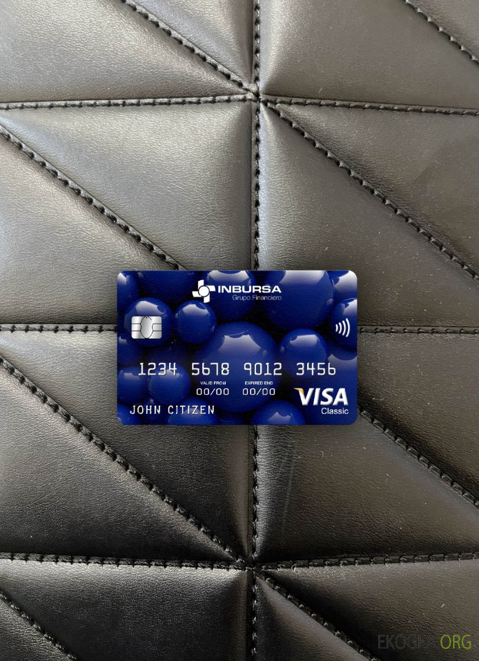 Mexique Inbursa banque visa carte classique photolook recto